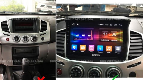 Màn hình DVD Android xe Mitsubishi Triton 2005 - 2015 | Zestech Z500